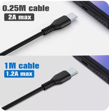 usb kabel iphone: 1 metr uzunluqda, həm micro usb, həm də type-c girişə malik şarj — 6