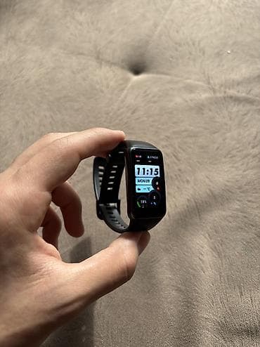 Smart saatlar: Yeni, Smart qolbaq, Huawei, Bildirişlər, rəng - Qara — 5