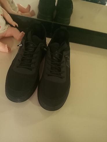EA7 Emporio Armani kişi krossovkası - Rəng: tam qara (mono-black) - — 3