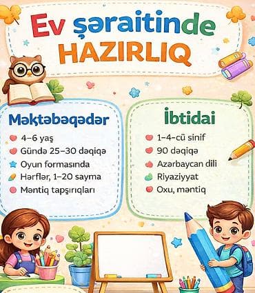Məktəbəqədər və ibtidai sinif hazırlığı, Azərbaycan dili, Evə gəlməklə