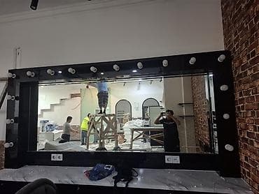 dekor lampa: Güzgü Divar üçün, Düzbucaqlı, Makiyaj üçün, Arxa işıqlı — 2