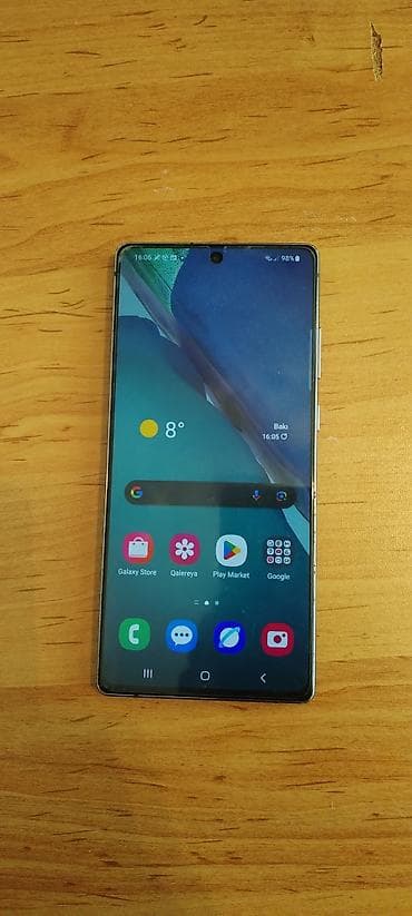 samsung watch 4: Samsung Galaxy Note20, 256 GB, rəng - Yaşıl, İki sim kartlı — 1