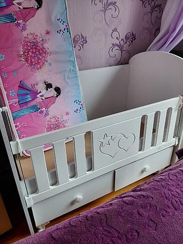 Beşiklər: Oğlan və qız üçün, Dördbucaq, Beşik, Dəstsiz, Matras ilə, Yellənmə mexanizmsiz — 3