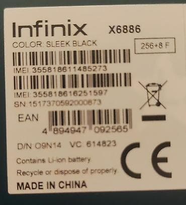 60 azn telefon: Infinix Hot 60 Pro+, 256 GB, rəng - Boz, Sensor — 8