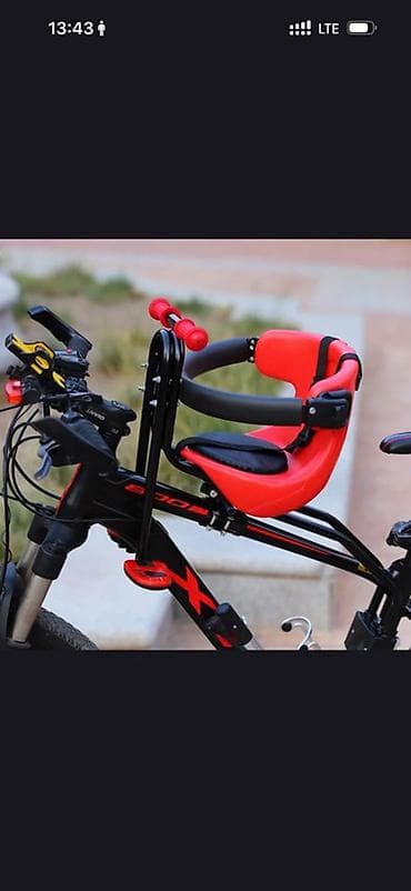 velosiped 3 teker: Uşaq üçün velosiped oturacağı - Ön hissəyə quraşdırılan model — 1