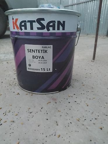 qapi dekoru: KATSAN Parlaq Sintetik Boya – 15 litr - Növ: Sintetik əsaslı, parlaq — 1