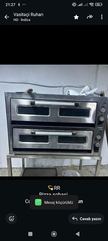 Moyka avadanlığı: 💫RR Pizza sobasi Cox az istfade olunub 6+6 Qiymet 1600 azn unvan — 1