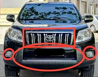 • Ön bamper alt dekor paneli – “LAND CRUISER PRADO” yazılı 100 manat