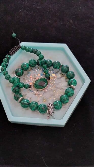 Qadın geyimləri: Bəzək əşyaları dəsti - Bənövşəyi yaquta bənzər daşlardan düzəldilmiş — 3