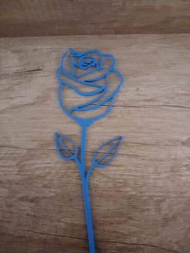 dekarativ guller: Fiqur, Plastik, rəng - Göy — 3