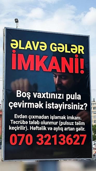 Ev tapşırığı: Əlavə gəlir imkanı – evdən çıxmadan işləmə fürsəti