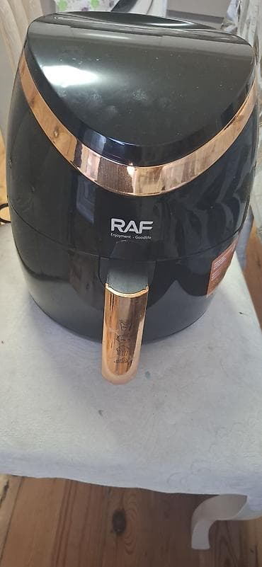 mi note 10: RAF hava fritözü (air fryer) - Rəng: qara, qızılı detallar - — 2