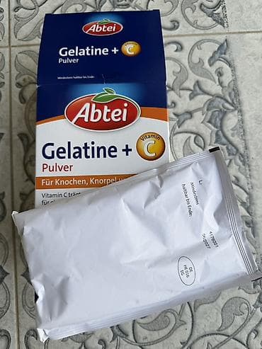 ince sepler: Abtei Gelatine + Vitamin C – toz forma - Tərkib: saf jelatin — 2