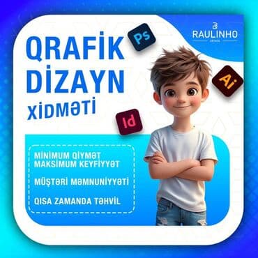 • Qrafik Dizayn Xidmətləri Sizin tələbinizə uyğun loqolar və sosial