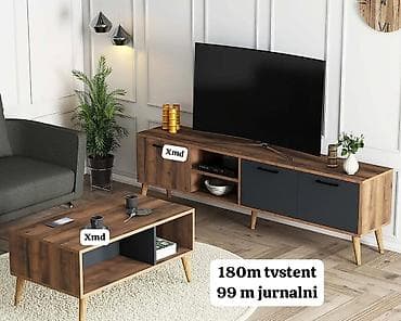jurnalniy stolik: Məhsul: TV stendi və jurnal masası dəsti - TV stendi: 180 sm - Jurnal — 1