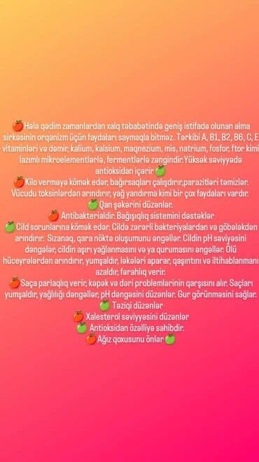 arpa unu satışı: Üzüm, alma, qızılgül vişnə sirkələri satılır 1litri-10₼ sirkələr — 6