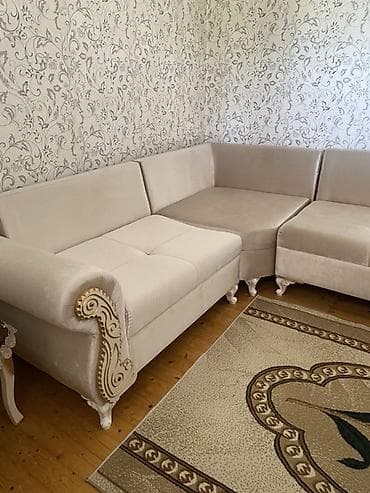 kunc divan modelleri: Künc divan dəsti – klassik üslub - Forması: L şəklində künc divan — 3