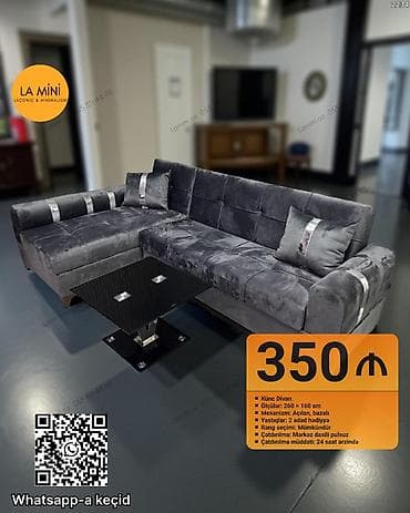 kunc divani: Künc divan, Açılan, Bazalı, Şəhərdaxili pulsuz çatdırılma — 1