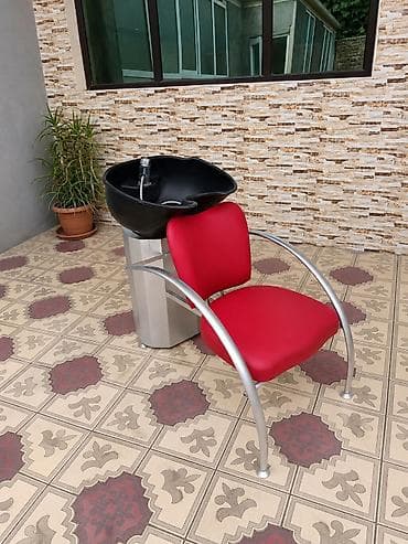 Салонная, медицинская мебель: Salon üçün saç yuma stendi və oturacaq dəsti - Komplekt: arxada — 2