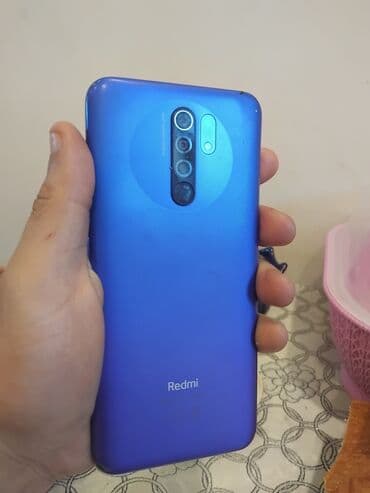 redmi 12 işlənmiş: Redmi 9, 64 ГБ, цвет - Голубой, Сенсорный, Отпечаток пальца, Две SIM карты — 3