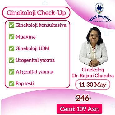 Xanımlar üçün check-up paketi cəmi 109 azn. Gözəl ölkəmizin bütün — 1