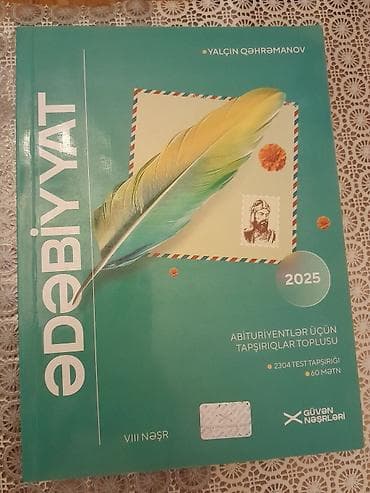 Ədəbiyyat-Abituriyentlər üçün tapşırıqlar toplusu satılır.Istifadə