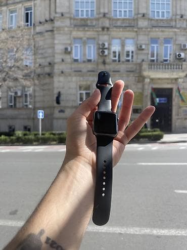 mon: İşlənmiş, Smart saat, Apple, Sensor ekran, rəng - Boz — 4