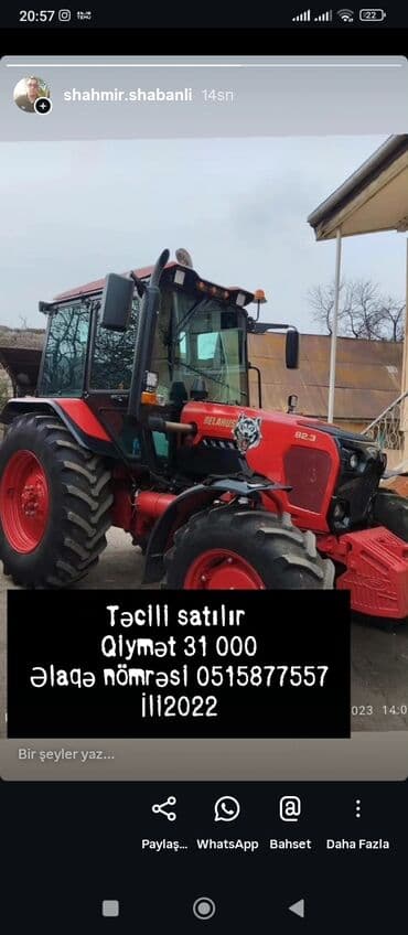 disk teker per page 40: Belarus 82.3 traktor - Burun ağırlıq dəsti ilə gücləndirilmiş ön — 1