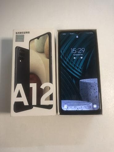 hp printer adapter: Samsung Galaxy A12, 32 GB, rəng - Qara, Barmaq izi, İki sim kartlı, Sənədlərlə — 2