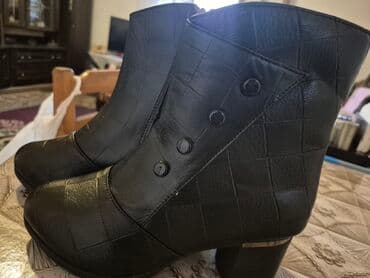 домашние женские тапочки из овчины: Ölçü: 37, rəng - Qara, Yeni — 1