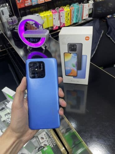 i̇phone 9: Redmi 10C, 64 GB, rəng - Mavi, Barmaq izi — 1