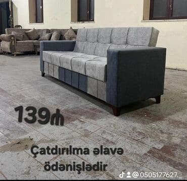Divan, Yeni, Açılan, Bazalı, Vеlur parça, Ödənişli çatdırılma — 6