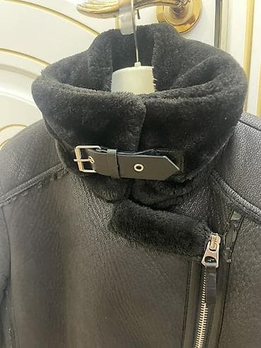 cins pencek: Stradivarius (S-M) Qadınlar üçün qara “aviator” üslubunda süni dərili — 4