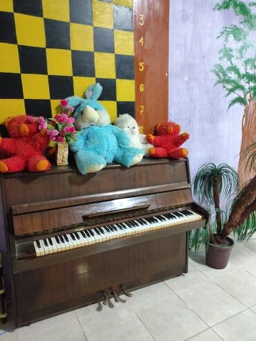 piano gallery baku: Şaquli pianino - Korpus: taxta finish, klassik qəhvəyi rəng - — 1