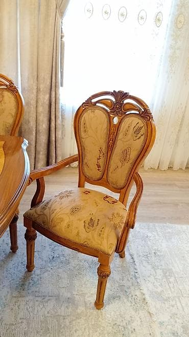 restoran ucun stol stul: Qonaq otağı üçün, Yeni, Açılan, Dördbucaq masa, 8 stul — 5