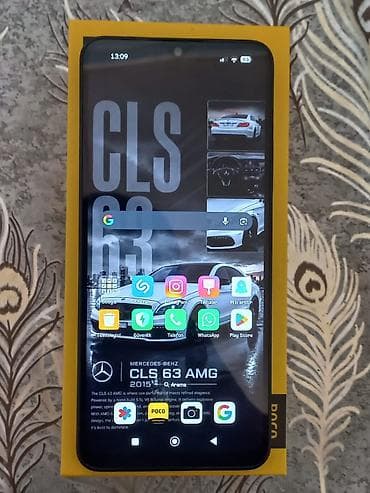 borofone be28 plus: Poco C75, 256 GB, rəng - Qara, Barmaq izi — 3