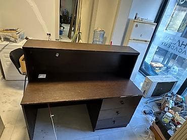 resepşın: Resepsiyon/qarşılama masası - Material: ağac əsaslı MDF/LDSP örtüklü — 2