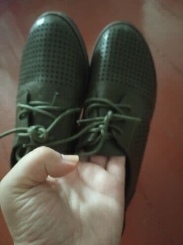 parça mokasinlər: Ölçü: 38, rəng - Yaşıl, İşlənmiş — 4