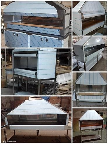 generator aksa: Məhsul: Paslanmayan poladdan peç/şiş kabab vitrinli manqal və iş — 4
