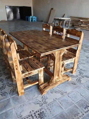 yataq tek neferlik: Balkon üçün, Açılmayan, Kvadrat masa, 4 stul — 4