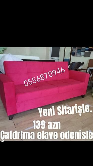 Qab-qacaq və mətbəx ləvazimatları: Divan, Yeni, Açılan, Bazalı, Parça, Ödənişli çatdırılma — 9