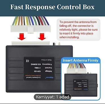 Мониторы: Maşın üçün Keyless Entry (açar-sız daxilolma) komplekti — 7