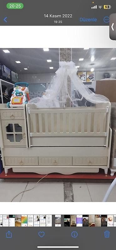 Oğlan və qız üçün, Dördbucaq, Beşik, Dəstsiz, Yellənmə mexanizmsiz