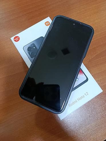 Redmi Note 12, 128 GB, rəng - Qara, Barmaq izi