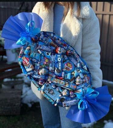 Quruducular: Uşaq və bayram hədiyyələri üçün şirniyyat buketləri və qutuları — 5