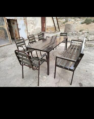 toxunma saplar satisi: Bag heyet stol stlu cixdi satiwa toz boya ile kiraskalanir 4 neferik — 2