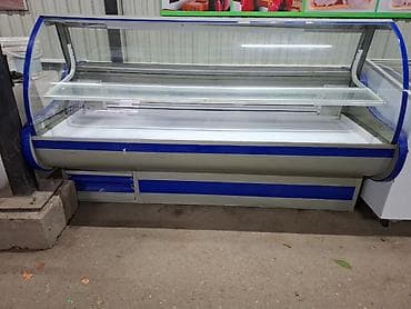 Soyuducu vitrin. Qarşısı oval. Ölçüsü 200/90/130 0° C-yə qədər