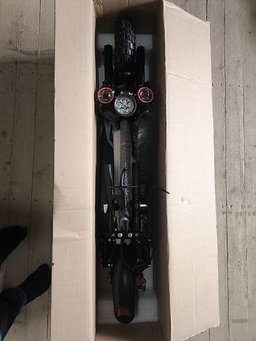 electro scooter: Elektrik skuter – qara/qırmızı dizayn, güclü şəhər və off-road yürüşü — 8