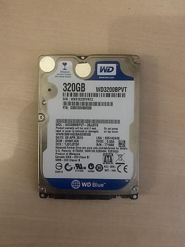 ipad kredit: WD Blue 2.5" HDD – 320GB Model: WD3200BPVT (WD Blue) Form‑factor — 1