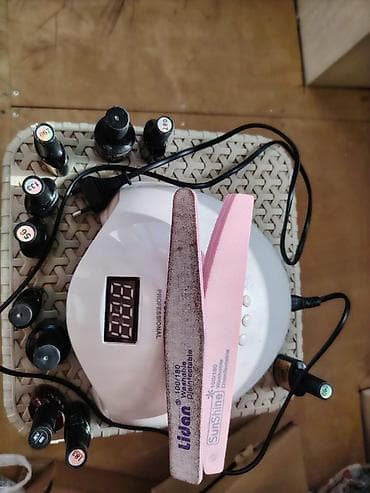 world telecom telefonlar: Manikür üçün LED/UV lampa və gel-lak dəsti Komplekt: - Professional — 2